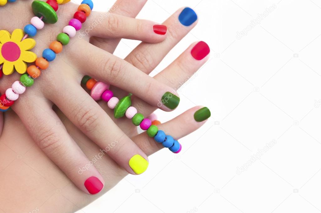 Manicure for girls.