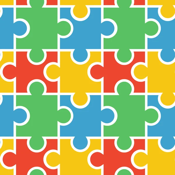Puzzle fond sans couture — Image vectorielle