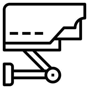 Web sitesi, uygulama, sunum, broşür vb için ccctv modern konsept ui / ux simgesi.