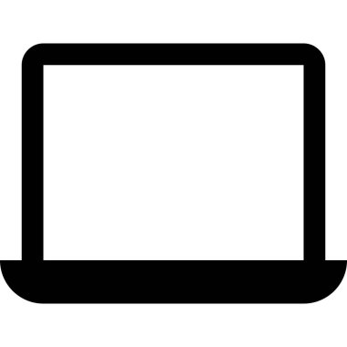 dizüstü bilgisayar vektör simgesi, bilgisayar monitörü 