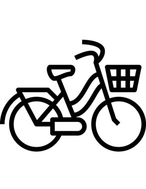 bisiklet ikonu vektör illüstrasyonu