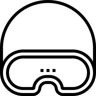 Göz düzlüğü simgesi, vektör çizimi