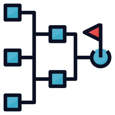 hiyerarşi vektör simgesi. Düz siyah sembol. Pictogram beyaz arka planda izole edilmiştir. ağ için tasarlandı ve