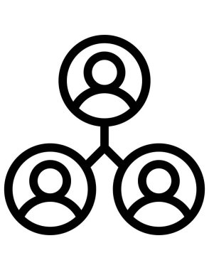 İlişki simgesi, vektör illüstrasyonu