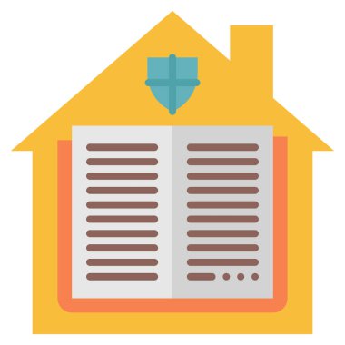 Ev simgesi, vektör illüstrasyonu 