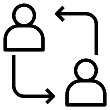 Web, vektör illüstrasyonu için kişi simgesi 