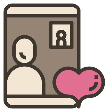 Web, vektör illüstrasyonu için video simgesi