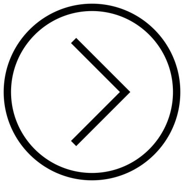 ok düz simgesi, vektör illüstrasyonu