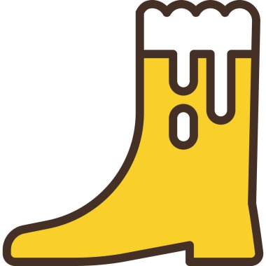 bira yassı simgesi, vektör illüstrasyonu