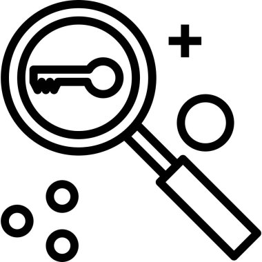 anahtar simgesi, vektör illüstrasyonu  