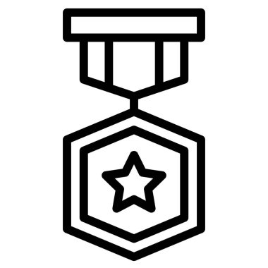 milirary düz simge, vektör illüstrasyonu