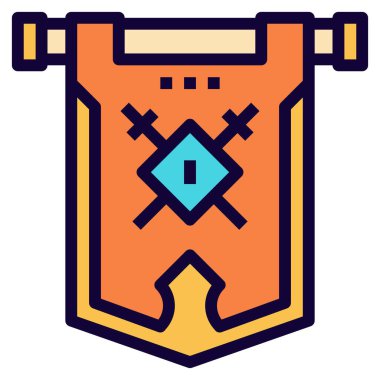 takım düz simgesi, vektör çizim 