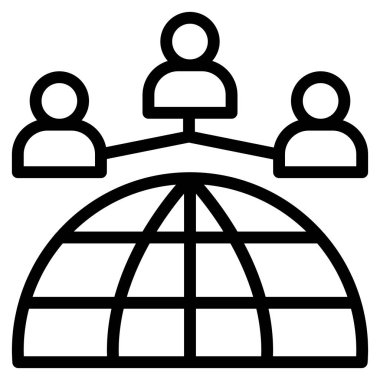 Web, vektör illüstrasyonu için genel simge