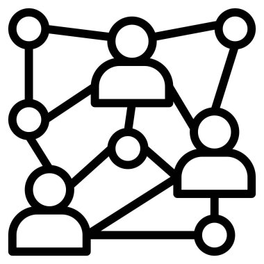 ağ ve internet vektörü düz simgesi