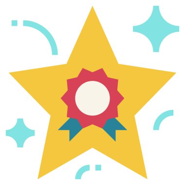 mükemmel düz simge, vektör illüstrasyonu