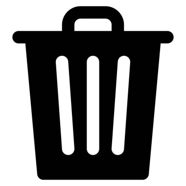 Web için çöp simgesi, vektör illüstrasyonu