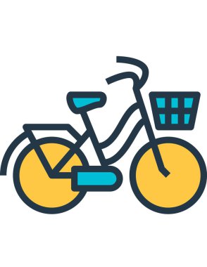 motorsiklet düz vektör simgesi