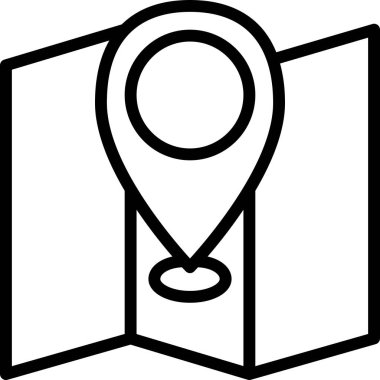 Web, vektör illüstrasyonu için konum simgesi 