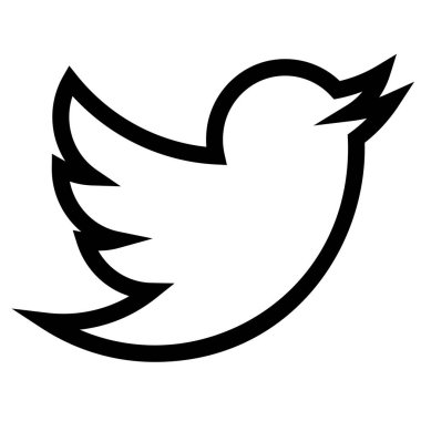 Web, vektör illüstrasyonu için twitter simgesi