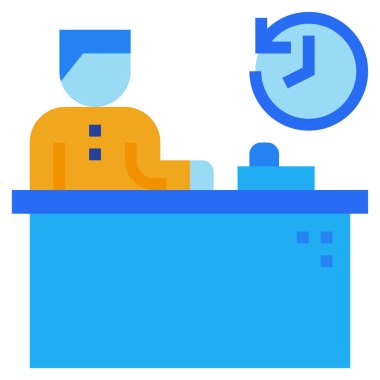 Web sitesi, vektör illüstrasyonu için resepsiyon modern konsept ui / ux simgesi 