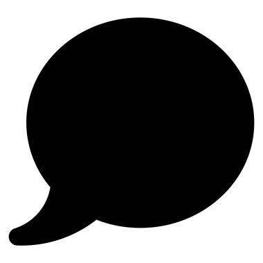 mesaj düz simgesi, vektör illüstrasyonu