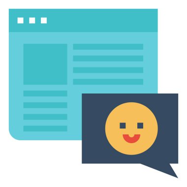 günlük düz simge, vektör illüstrasyonu