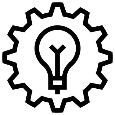 Ampul simgesi, vektör illüstrasyonu    