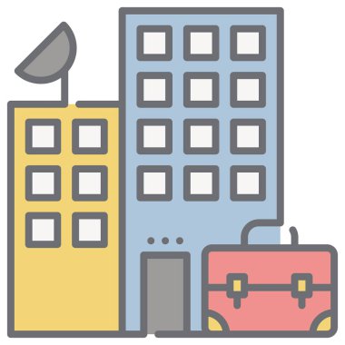 Web, vektör illüstrasyonu için işyeri konsepti simgesi