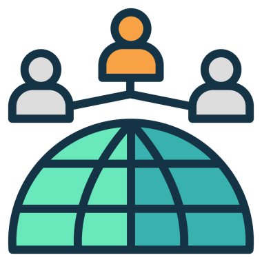 Web, vektör illüstrasyonu için genel simge