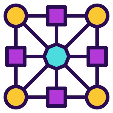 ağ, vektör illüstrasyonu için ağ simgesi