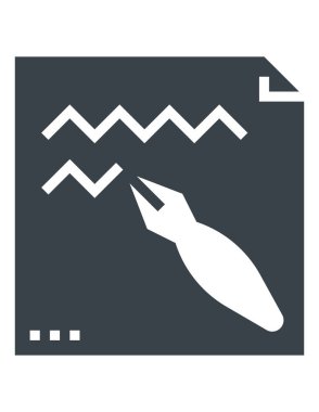 kalem vektör çizimi yazılıyor