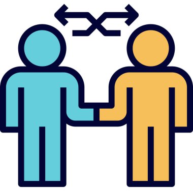 Web, vektör illüstrasyonu için iş konsepti simgesi