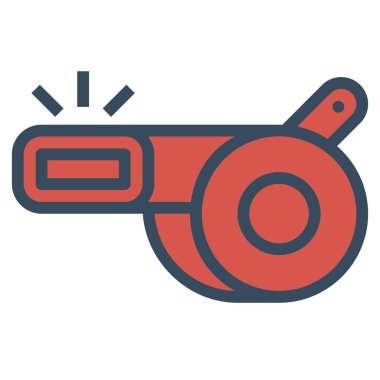 Web için ıslık simgesi, vektör illüstrasyonu