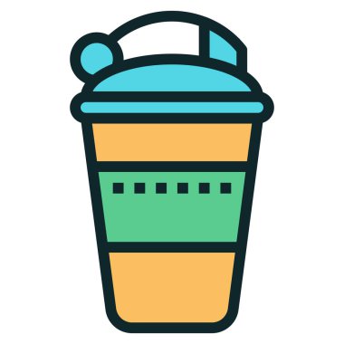 Titrek düz simge, vektör illüstrasyonu 