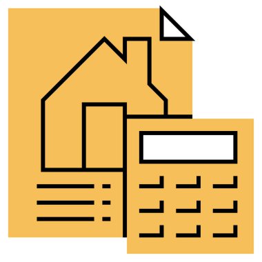 Web için ev simgesi, vektör illüstrasyonu 