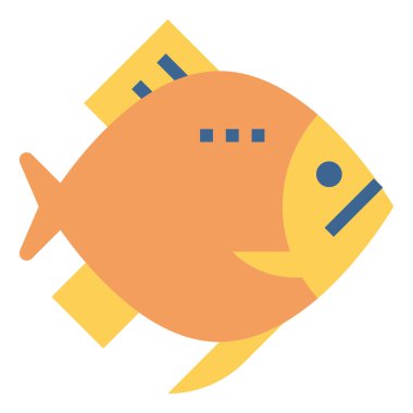 ağ için balık simgesi, vektör illüstrasyonu