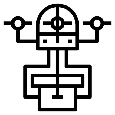 Web için drone simgesi, vektör illüstrasyonu