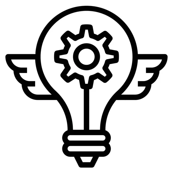 Lightbulb Icon Vector Illustration — Stock Vector
