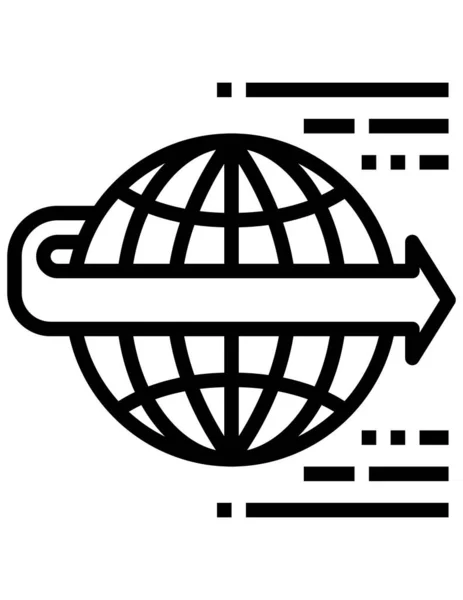 世界的なネットワークベクトルアイコン — ストックベクタ