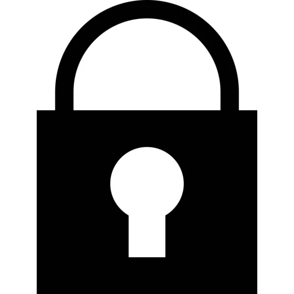 Lock Icon Web Vector Illustration — Stock Vector