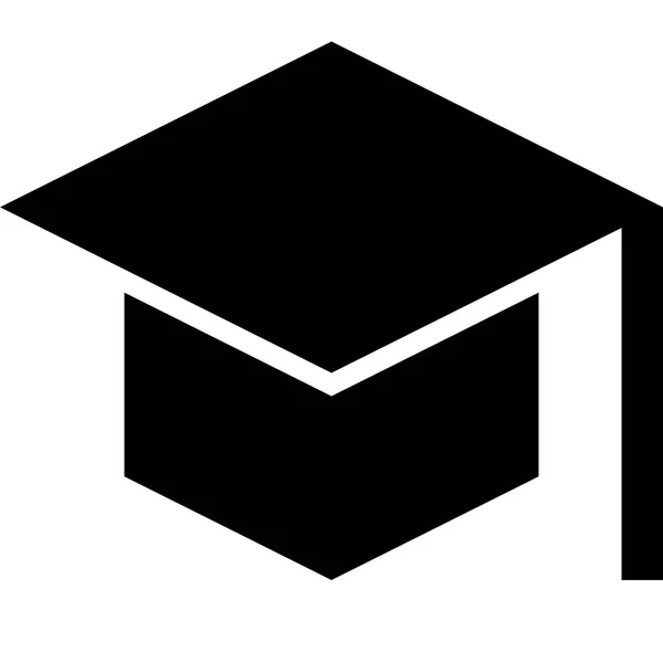 Graduación Tapa Vector Icono — Vector de stock