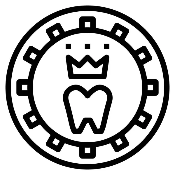 Иконка Зуба Паутины Векторная Иллюстрация — стоковый вектор