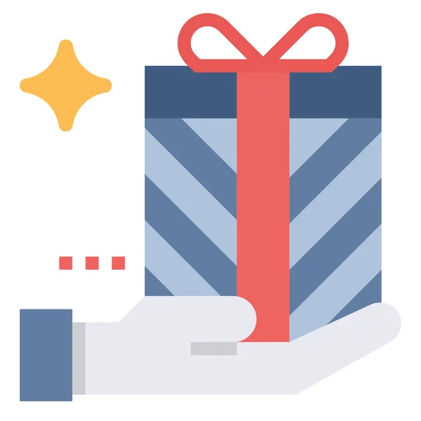 Gift Icon Web Vector Illustration — Stock Vector