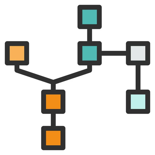 Icono Blockchain Para Web Ilustración Vectorial — Archivo Imágenes Vectoriales