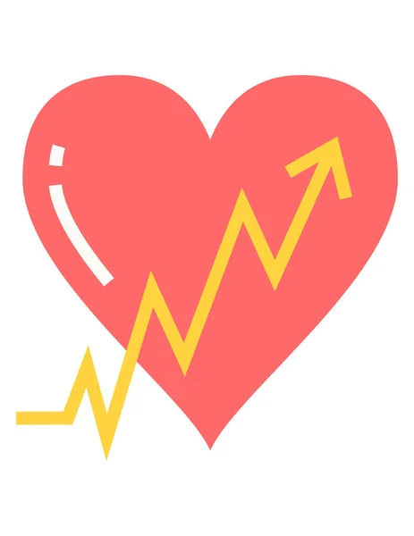 Icono Del Corazón Para Web Ilustración Vectorial — Archivo Imágenes Vectoriales