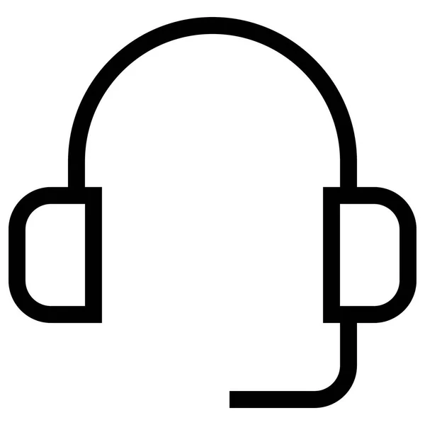 Icono Auriculares Para Web Ilustración Vectorial — Archivo Imágenes Vectoriales