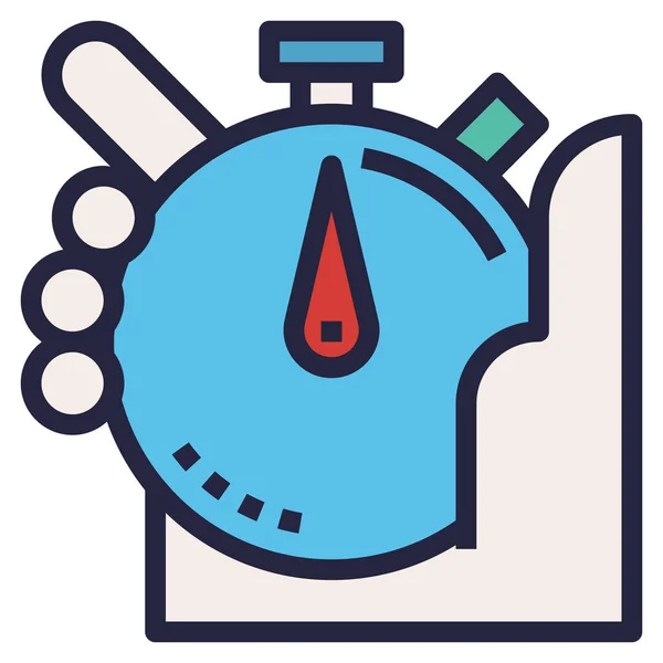 Dountdown Flat Icon Vector Illustration — 스톡 벡터