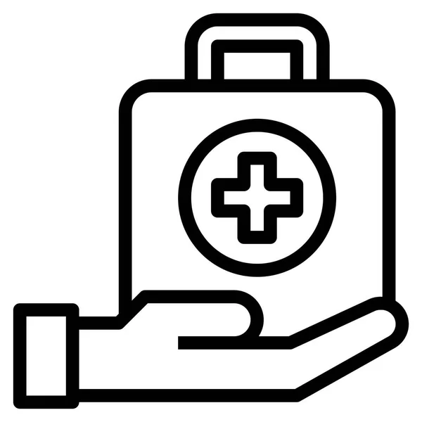의학적 아이콘의 사이트 Presentaion Flyer 팜플렛등 — 스톡 벡터