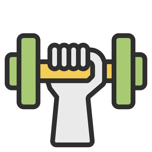 Fitness Icon Für Web Vektor Illustration — Stockvektor