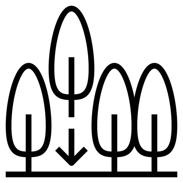 Pflanzen Flaches Symbol Vektorillustration — Stockvektor